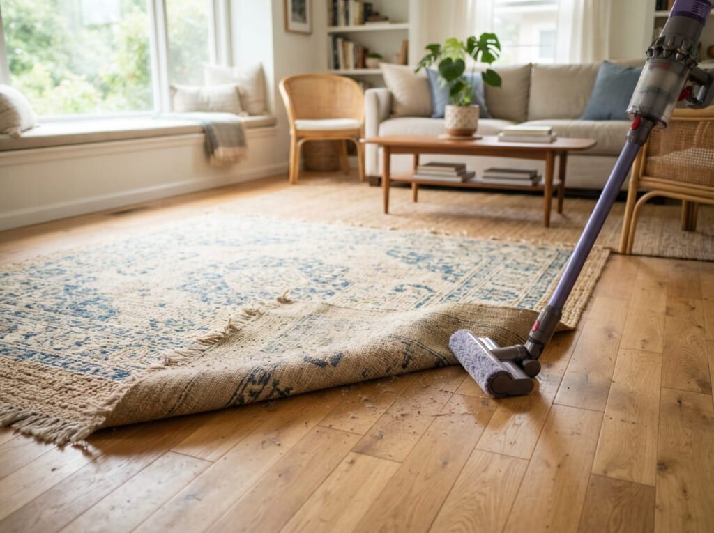 Vacuum and Flip Your Area Rugs