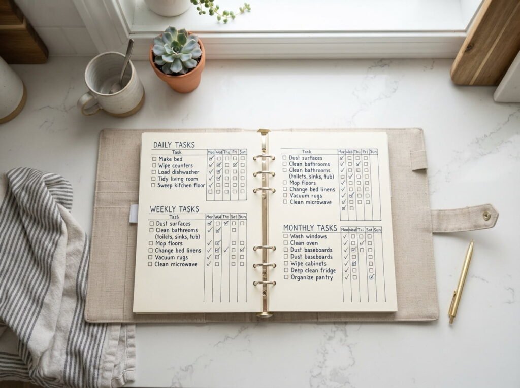 Build Your First Section: the Master Cleaning Schedule