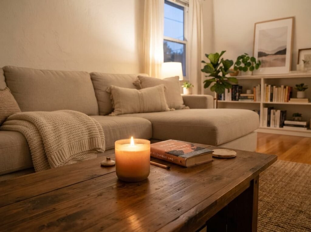 Lit_candle_in_living_