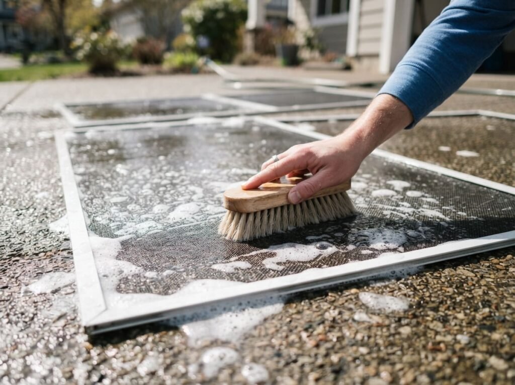 Wash the Inside of Your Window Screens