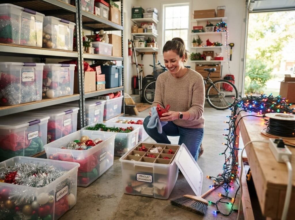 Organize and Clean Your Holiday Decoration Storage