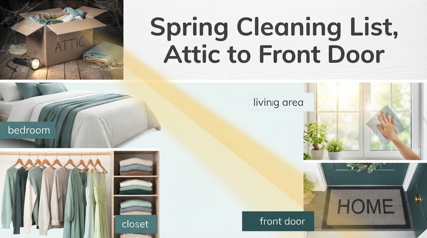 Spring Cleaning Checklist Room by Room