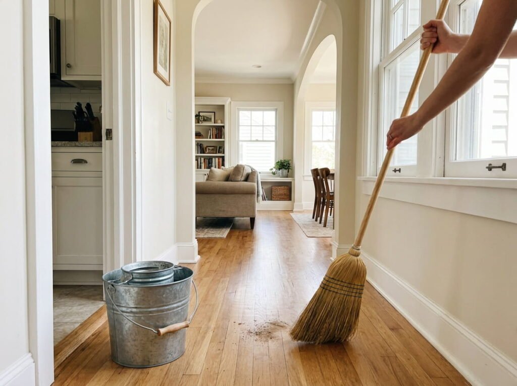 The Thirty Minute Floor Day That Handles Sweeping and Mopping for the Whole House