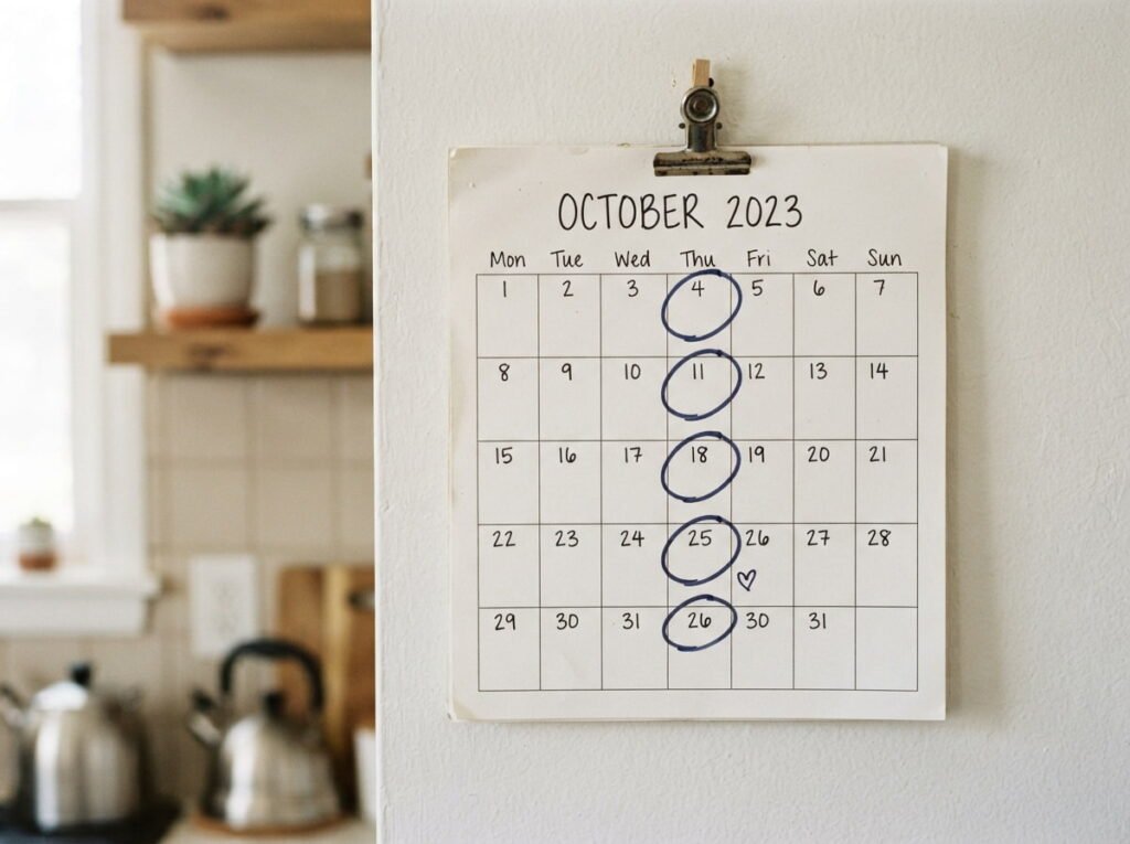 Pick a Consistent Day Each Week for the Rotating Task