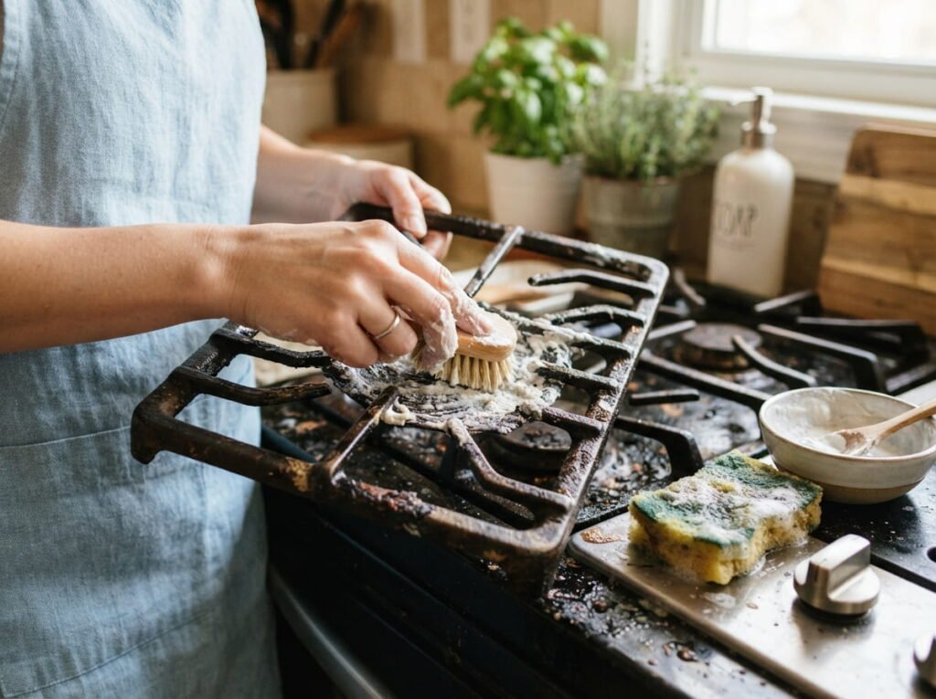 The Dish Soap and Baking Soda Paste That Cuts Through Baked On Grease