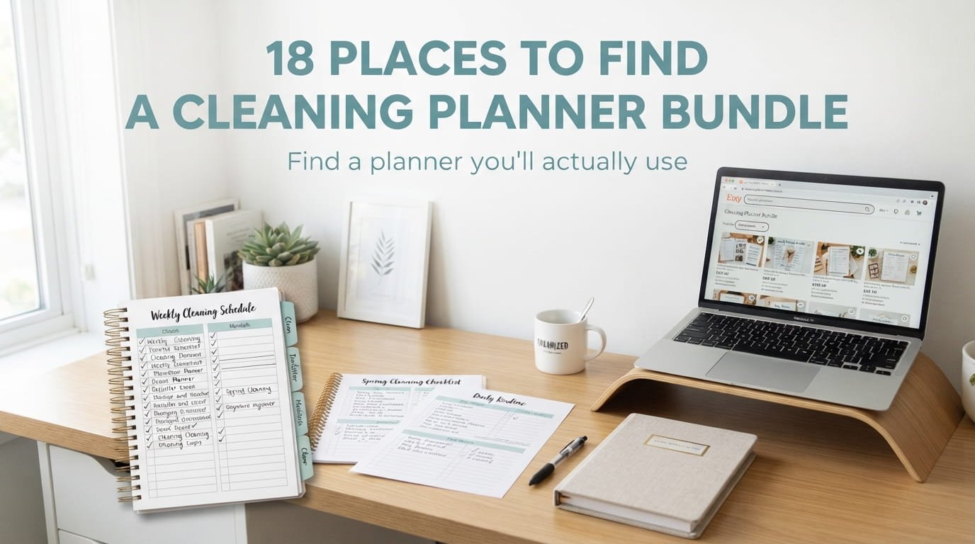 18 Places to Find a Cleaning Planner Bundle You Will Actually Use