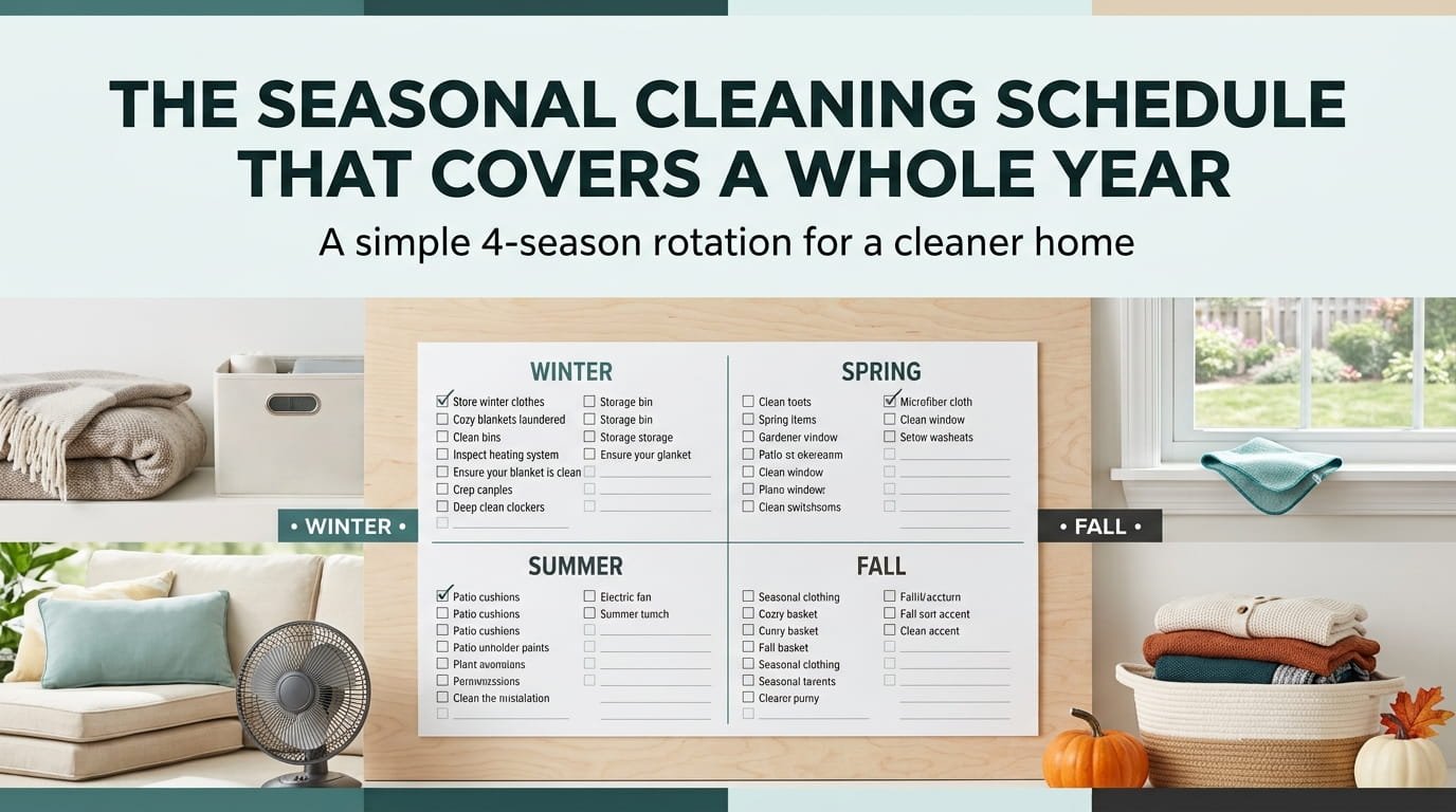 The Seasonal Cleaning Schedule That Actually Covers a Whole Year