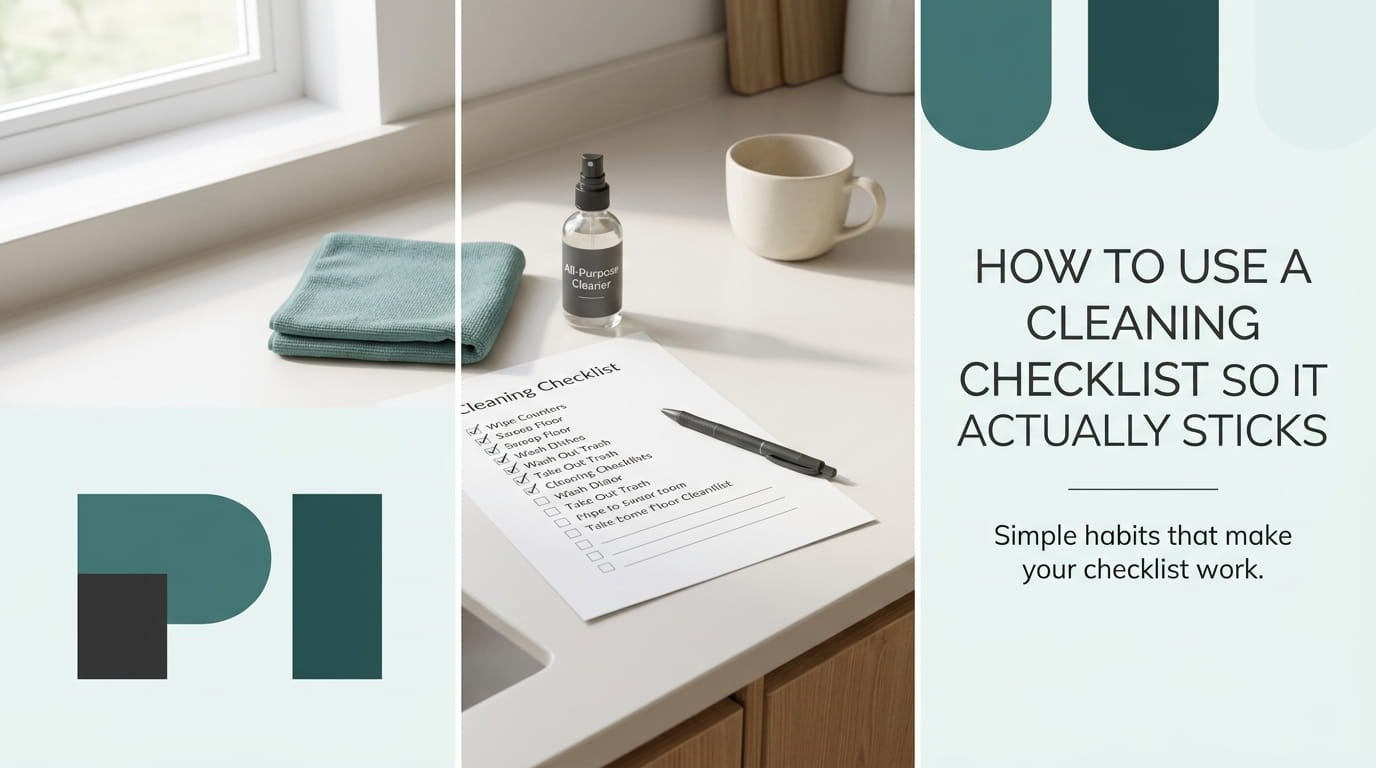 How to Use a Cleaning Checklist So It Actually Sticks This Time