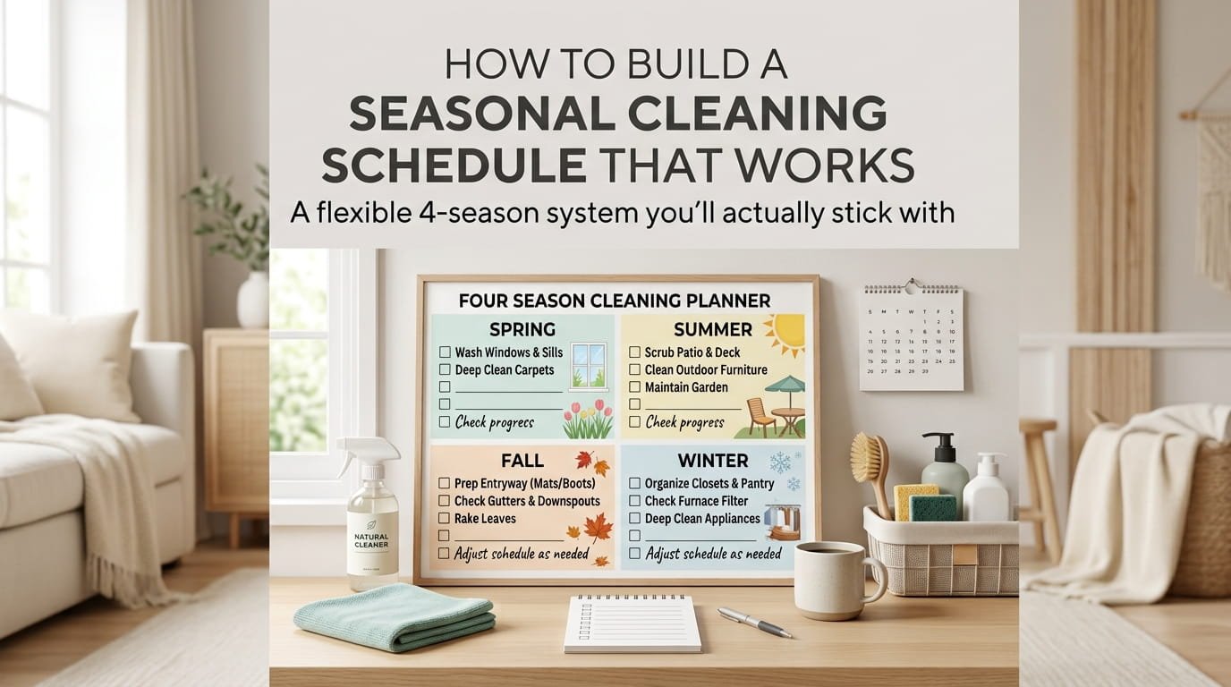 How to Build a Seasonal Cleaning Schedule That Actually Works