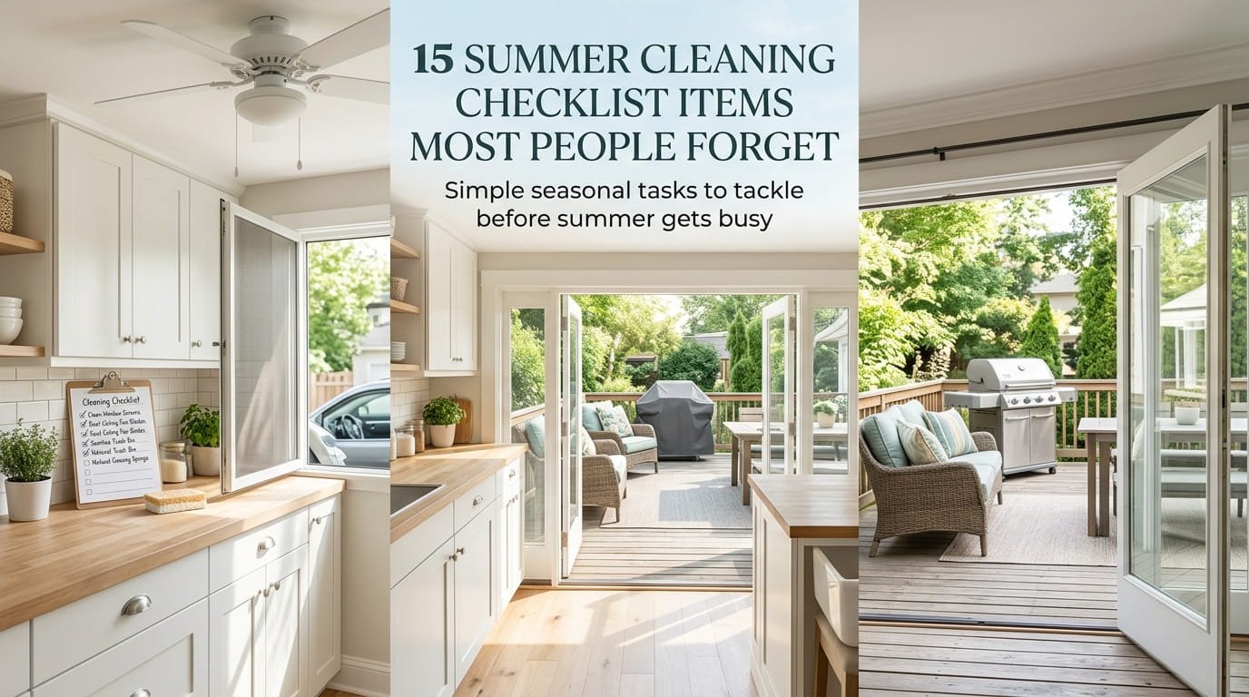 15 Summer Cleaning Checklist Items Most People Forget