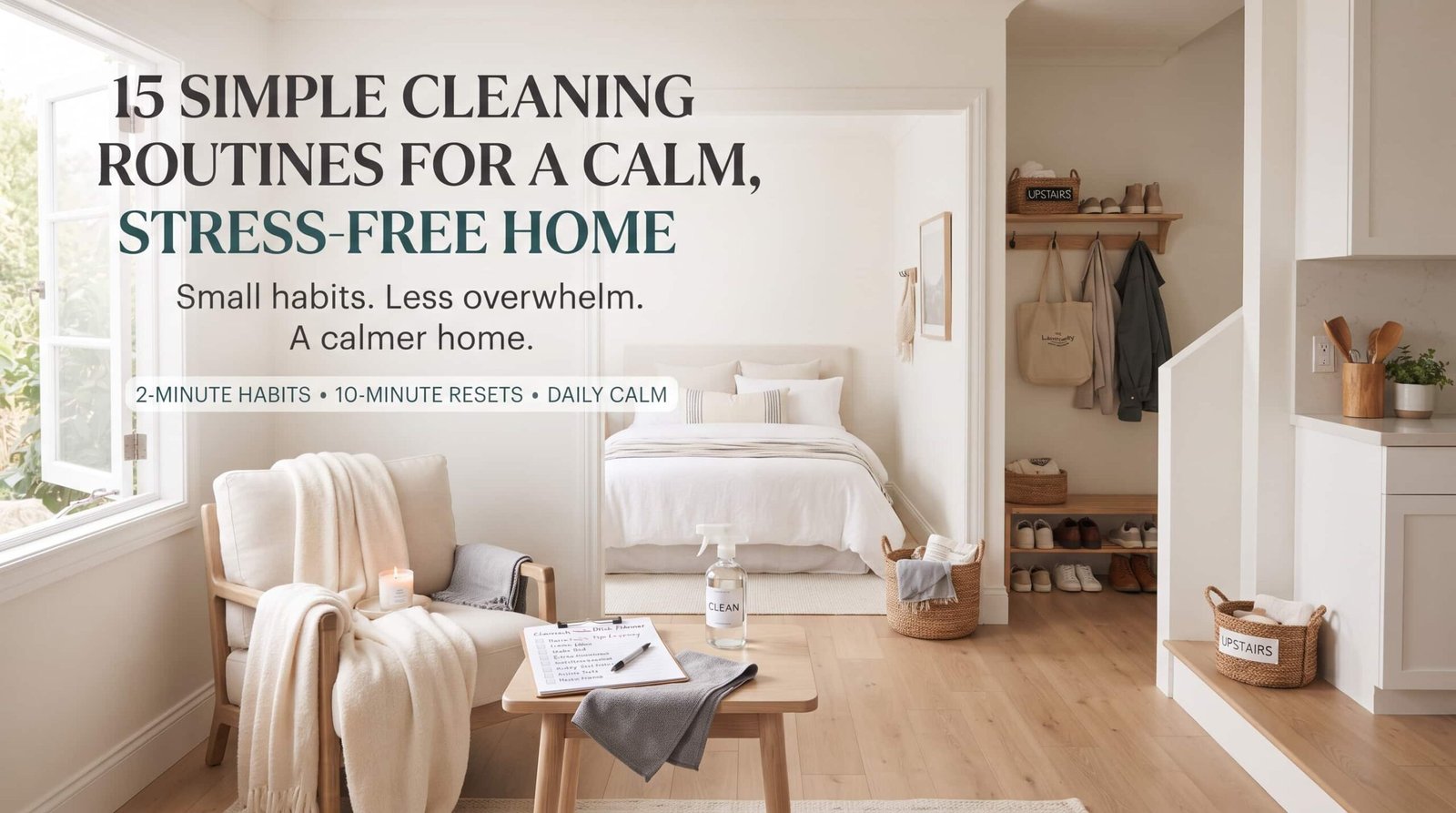 15 Simple Cleaning Routines for a Calm, Stress-Free Home