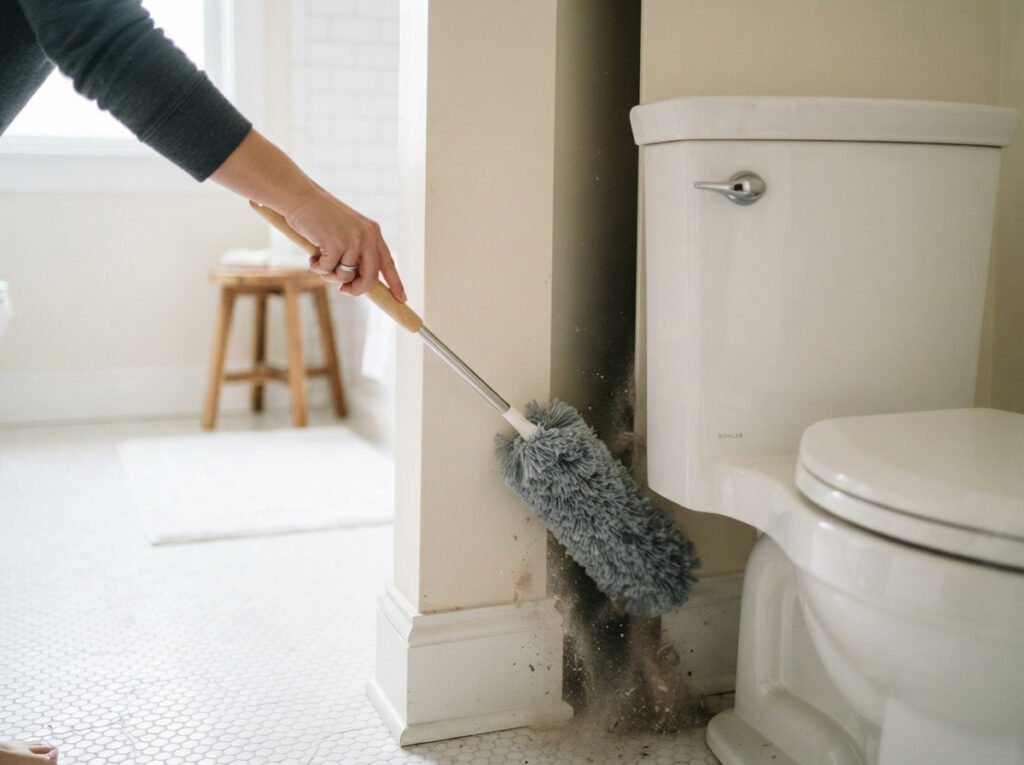Behind the Toilet