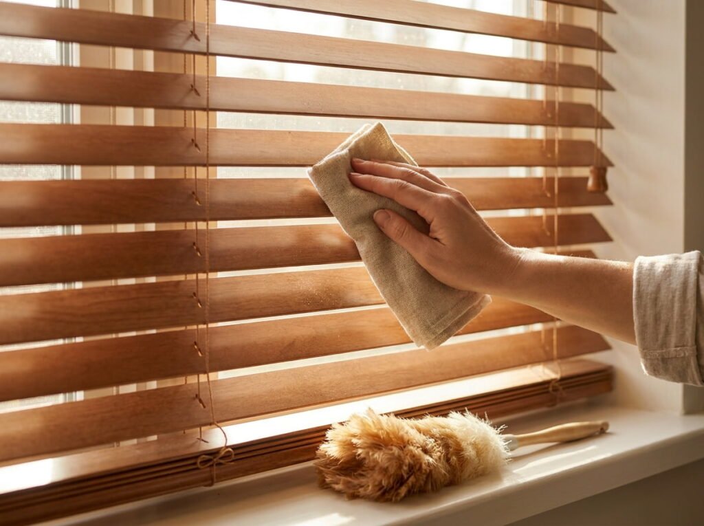 Wood Blinds Dry Clean
