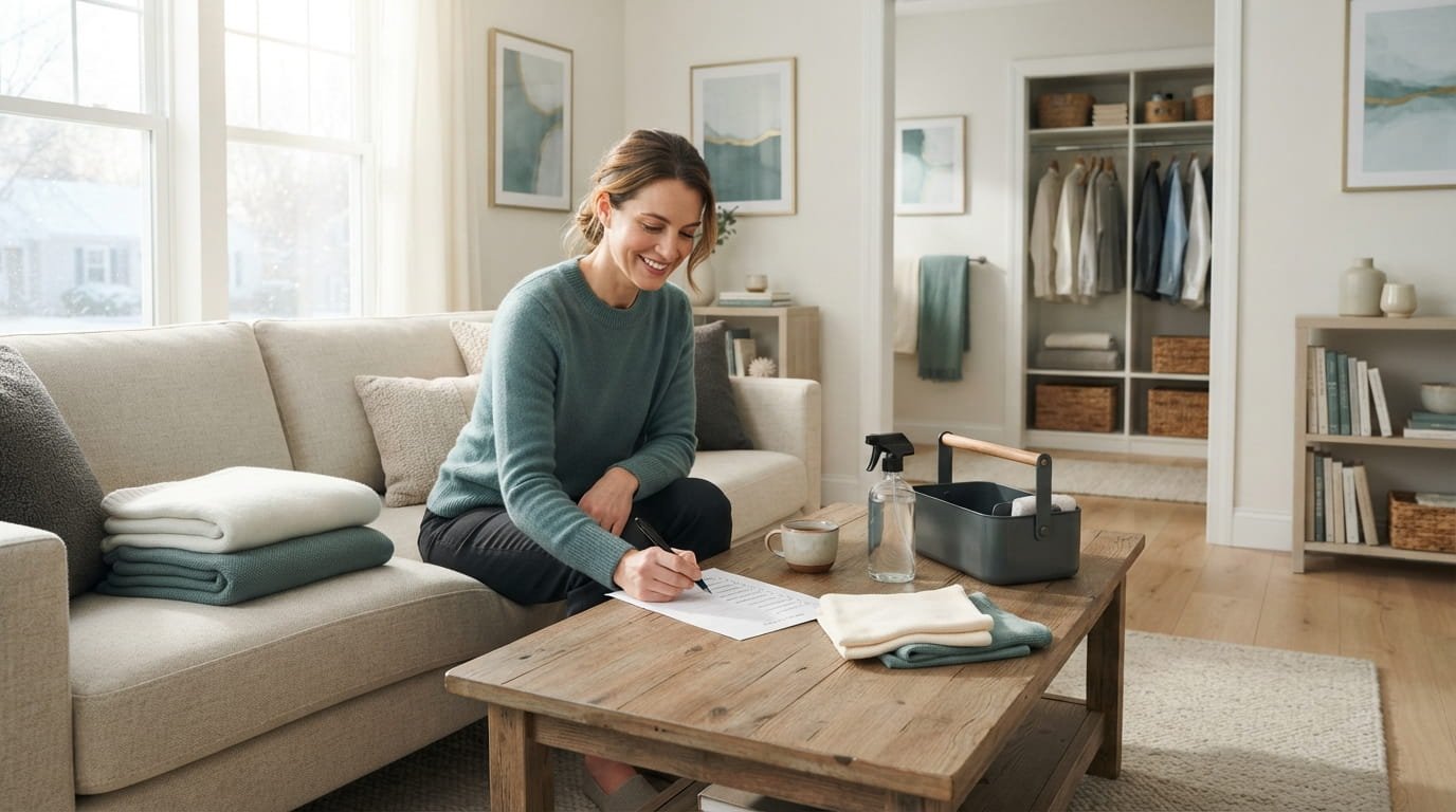 New Year Deep Clean Reset Checklist, 15 Steps to Start Fresh