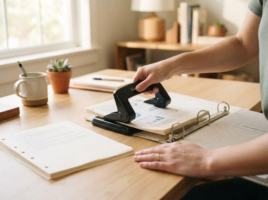 Use a Three-Hole Punch That Matches Your Binder Size