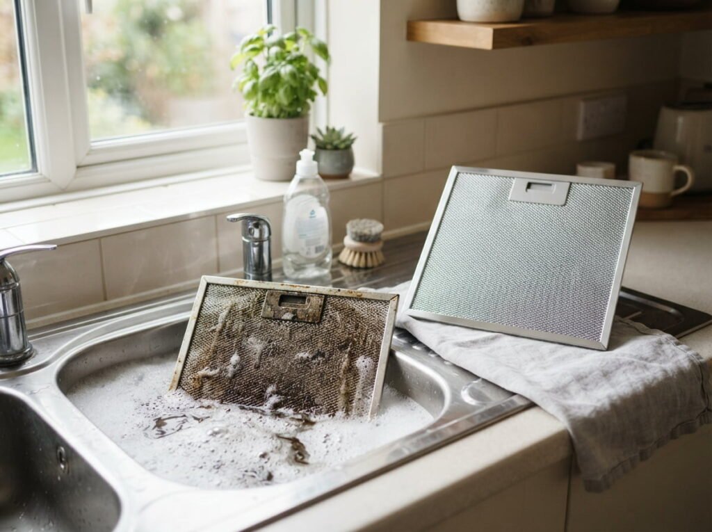 Strip and Degrease the Range Hood Filter