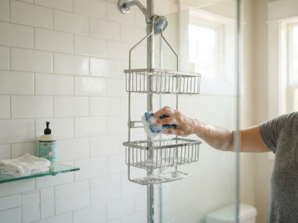 Wash Your Shower Caddy or Organizer, Not Just What's on It