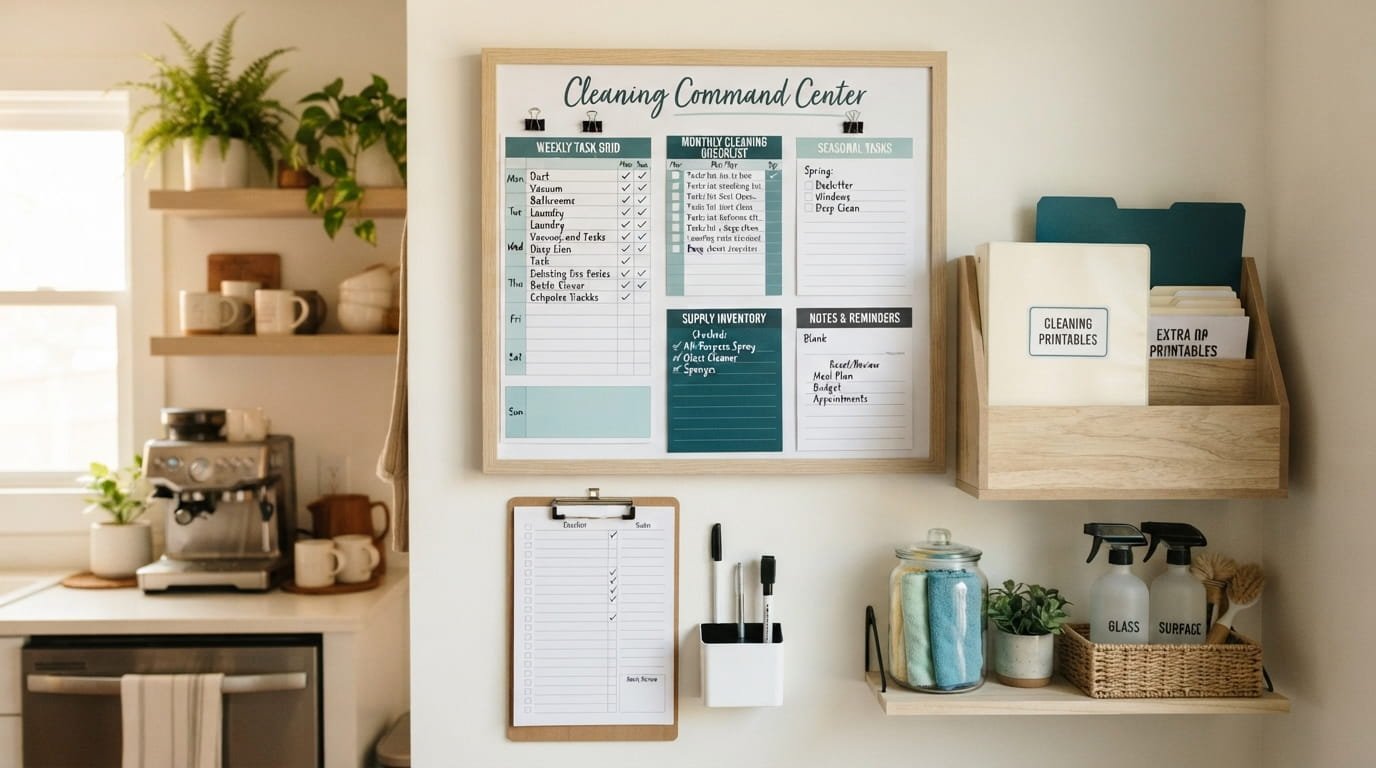 How to Set Up a Cleaning Command Center That Actually Gets Used