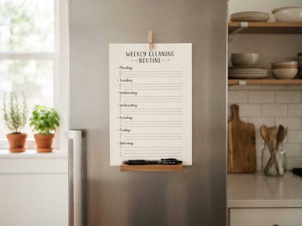 Set Up a Simple Cleaning Routine to Maintain the Reset