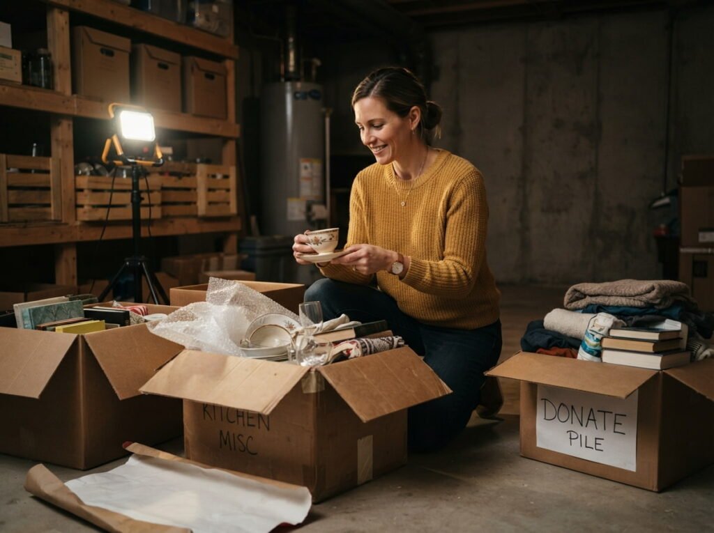 What to Do With the Basement Boxes You Haven't Opened in Years
