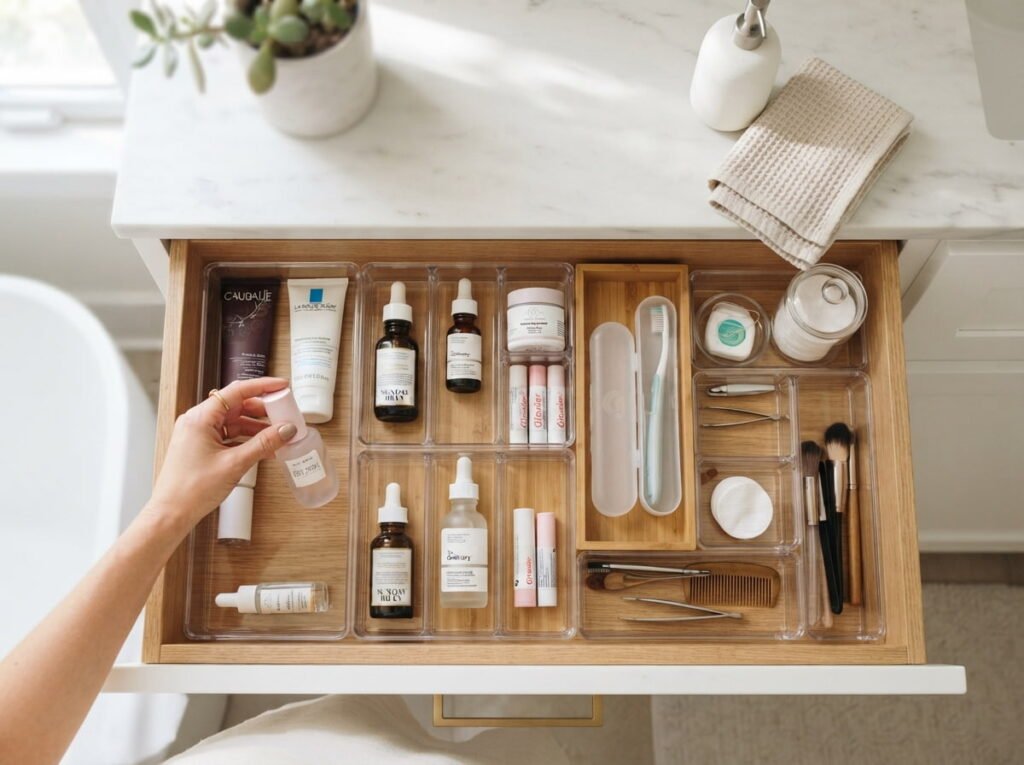 Deep Clean Your Bathroom Drawers and Organize What's Inside