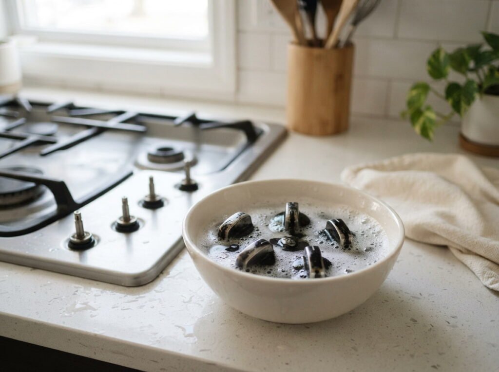 Degrease Your Stovetop Knobs and Control Panel
