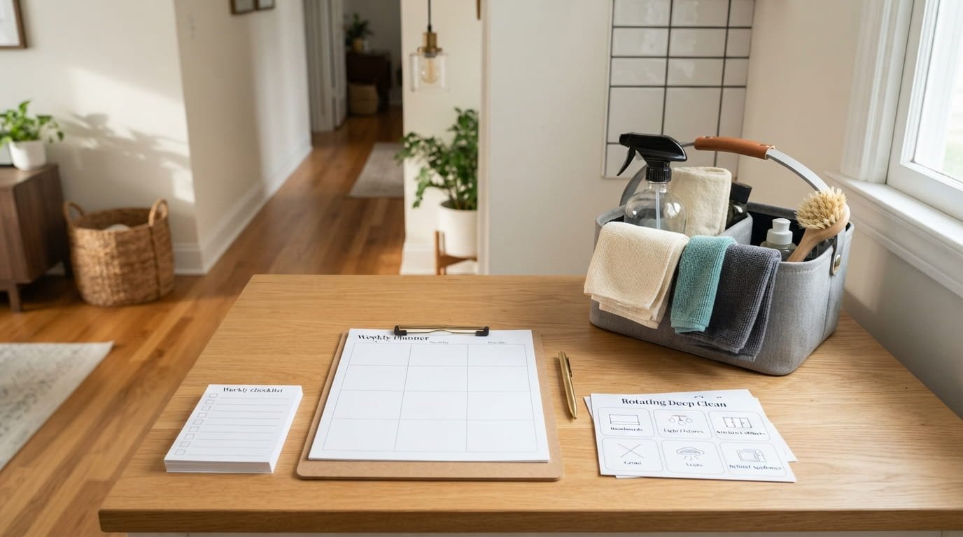 How to Rotate Deep Clean Tasks Into Your Weekly Schedule