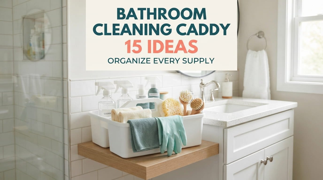 Bathroom Cleaning Caddy Ideas to Keep Everything Organized