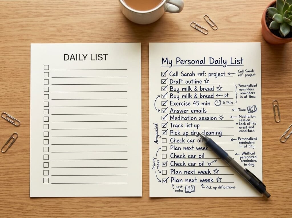 Build the Checklist Around Your Actual Schedule, Not Someone Else's