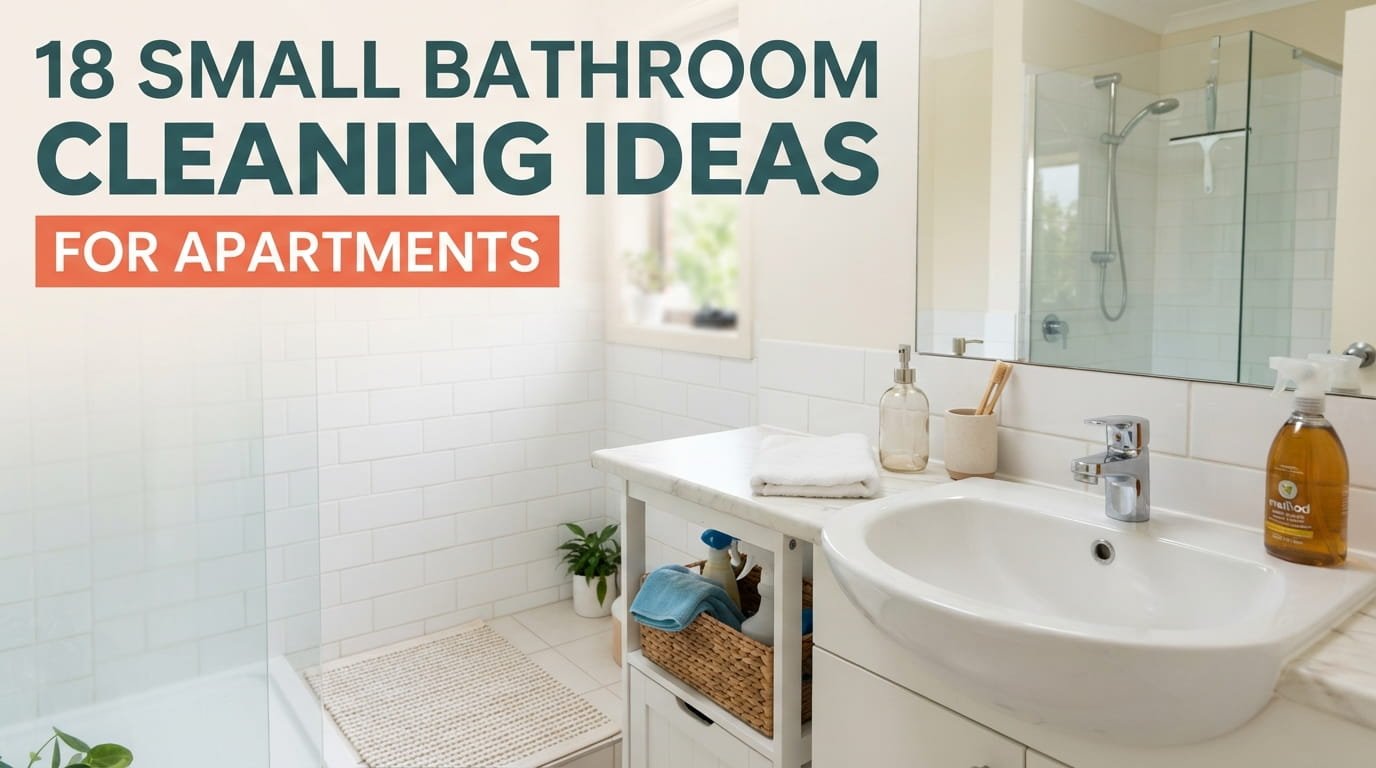 18 Small Bathroom Cleaning Ideas for Apartments That Actually Fit a Busy Week