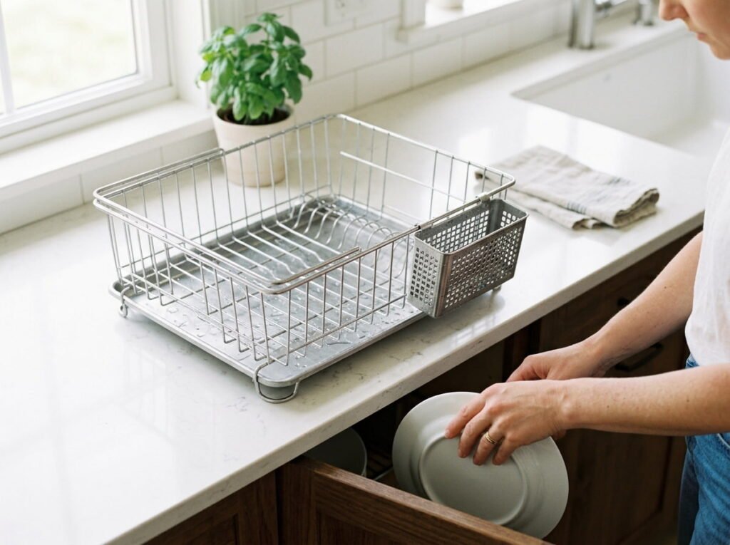Empty the Dish Rack So It Never Becomes a Permanent Fixture