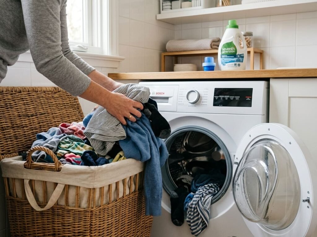 Start One Load of Laundry if You Have a Full Hamper