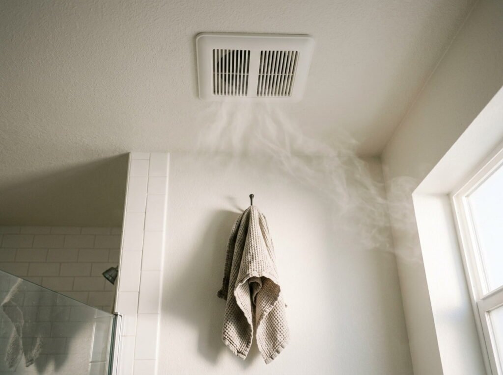 Run the Fan 20 Minutes After Showers to Stop Mildew Early