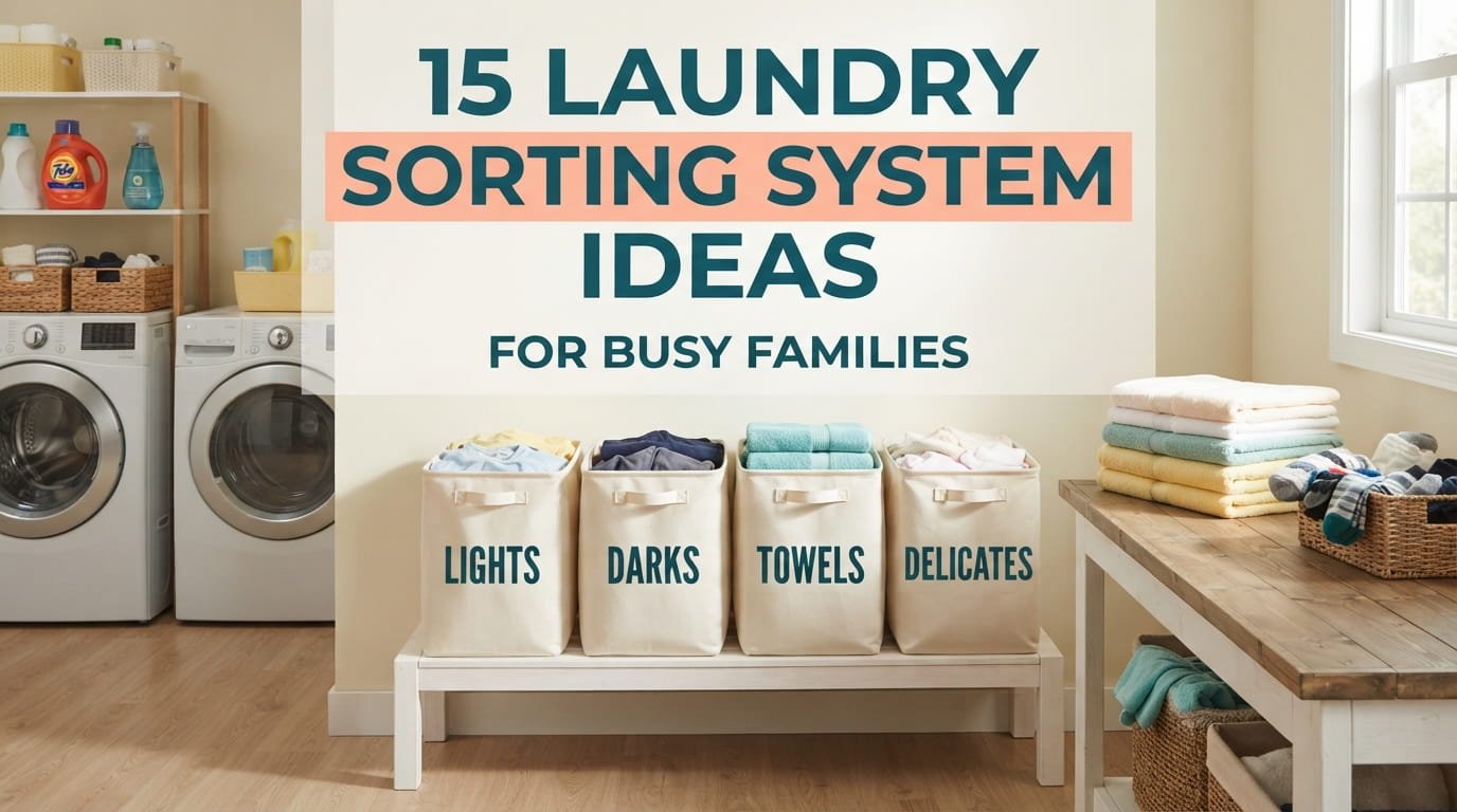 15 Laundry Sorting System Ideas for Busy Families