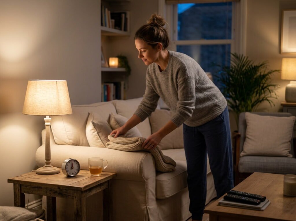 Do a Five Minute Reset of One Room Before Bed
