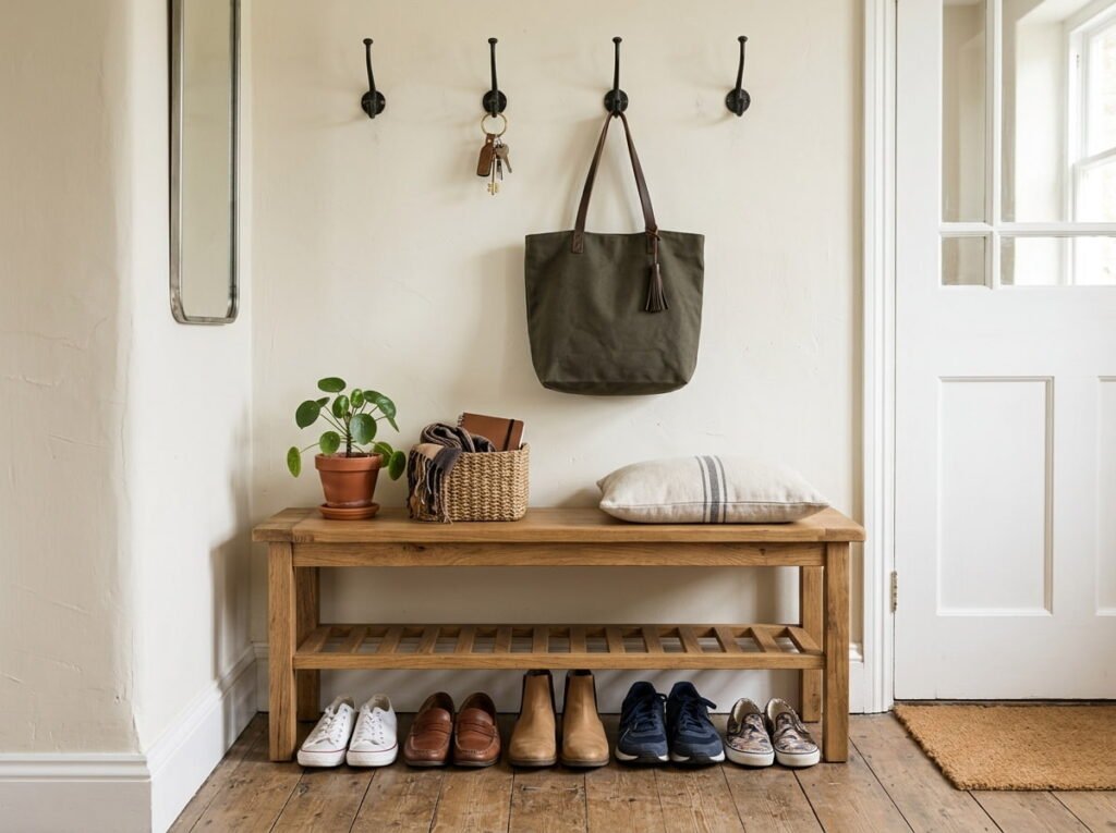 Put Shoes and Bags in One Designated Spot by the Door