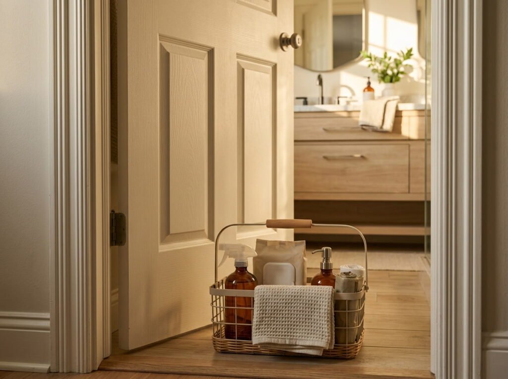 Stock a Guest Ready Caddy for the Ten Minutes Before Visitors Arrive